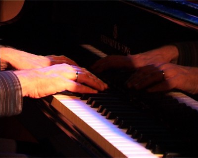 Portret van jazzpianist Bert van den Brink, uitgebracht op dvd, samen met een live-cd van het Trio Bert van den Brink.